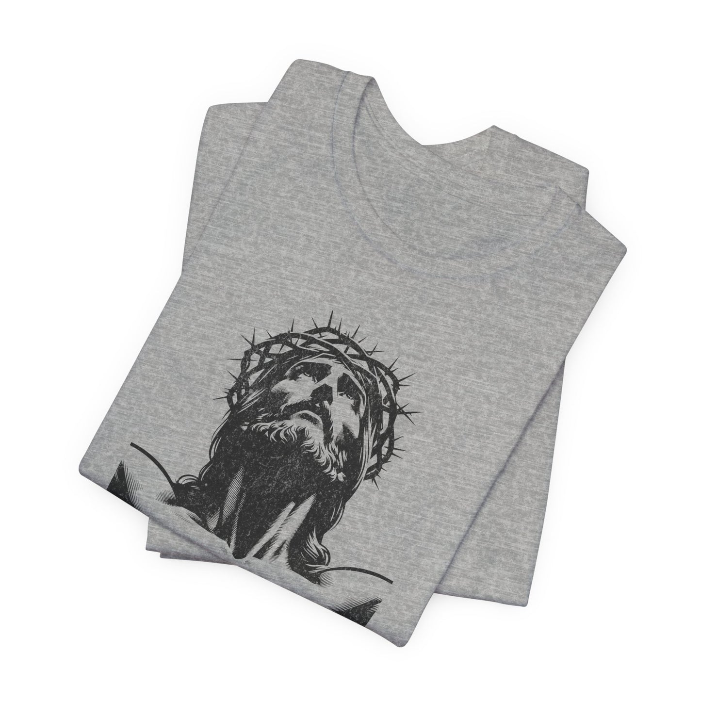 Risen Jesus Portrait Tee — Christian Easter Resurrection T-Shirt