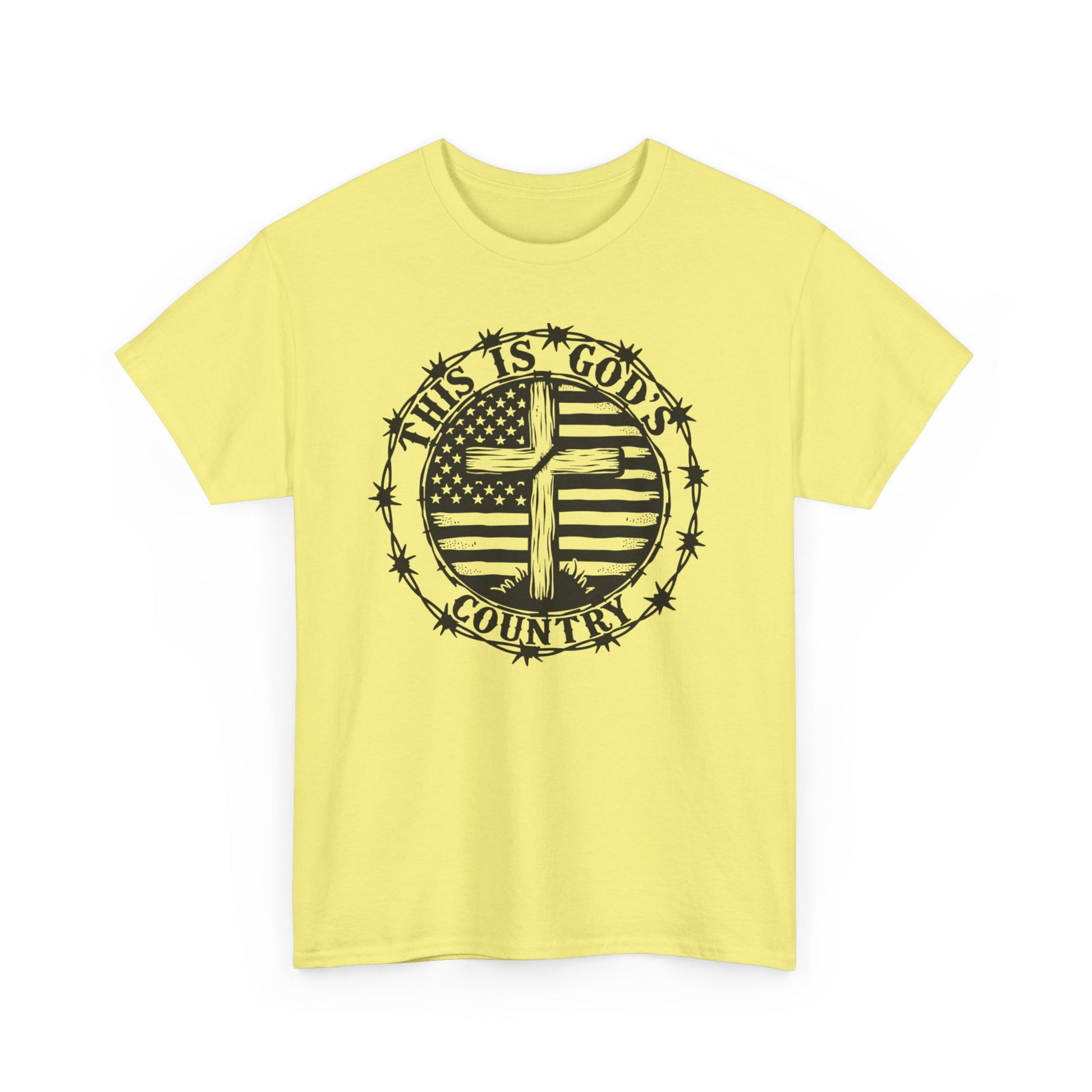 God’s Country, Unisex Heavy Cotton Tee - 'This is God's Country' Graphic Tee - Psychonaut Swag