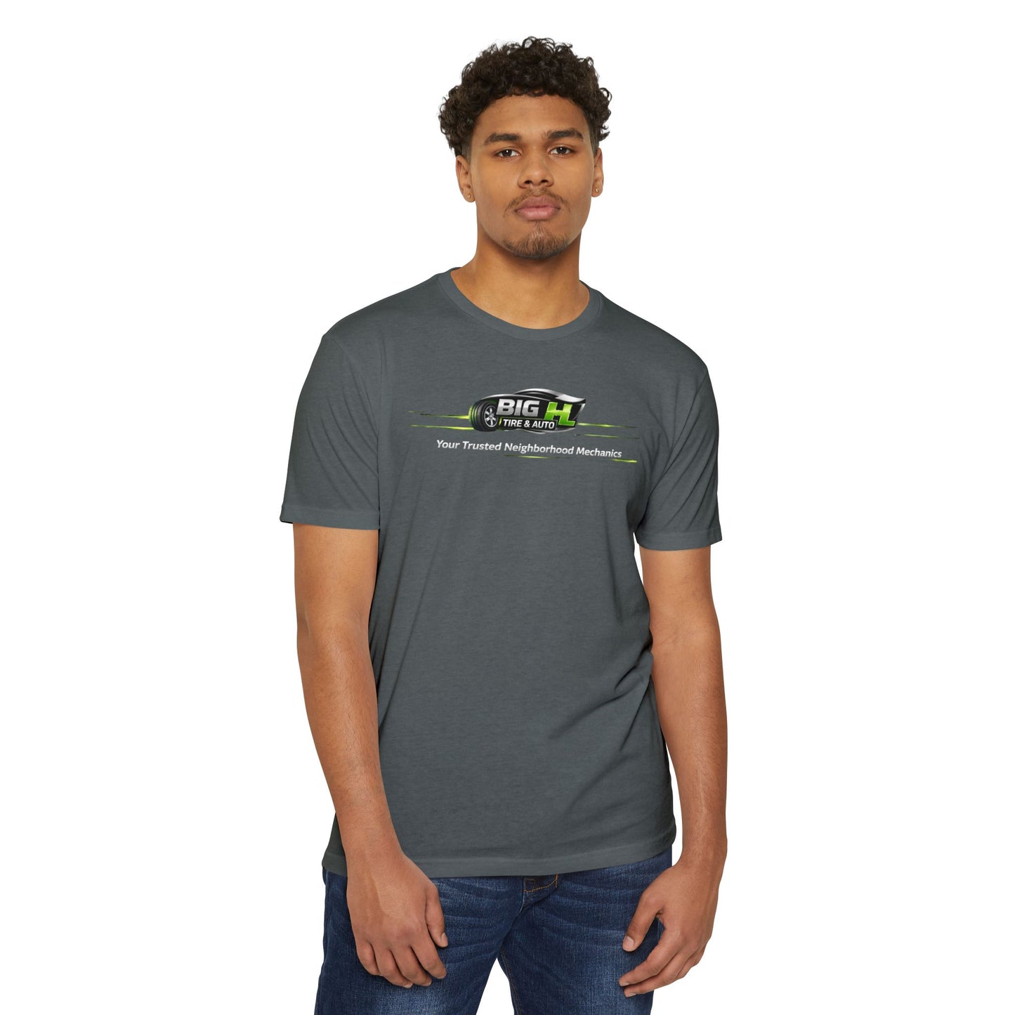 Mechanic Big H, Unisex CVC Jersey T-shirt