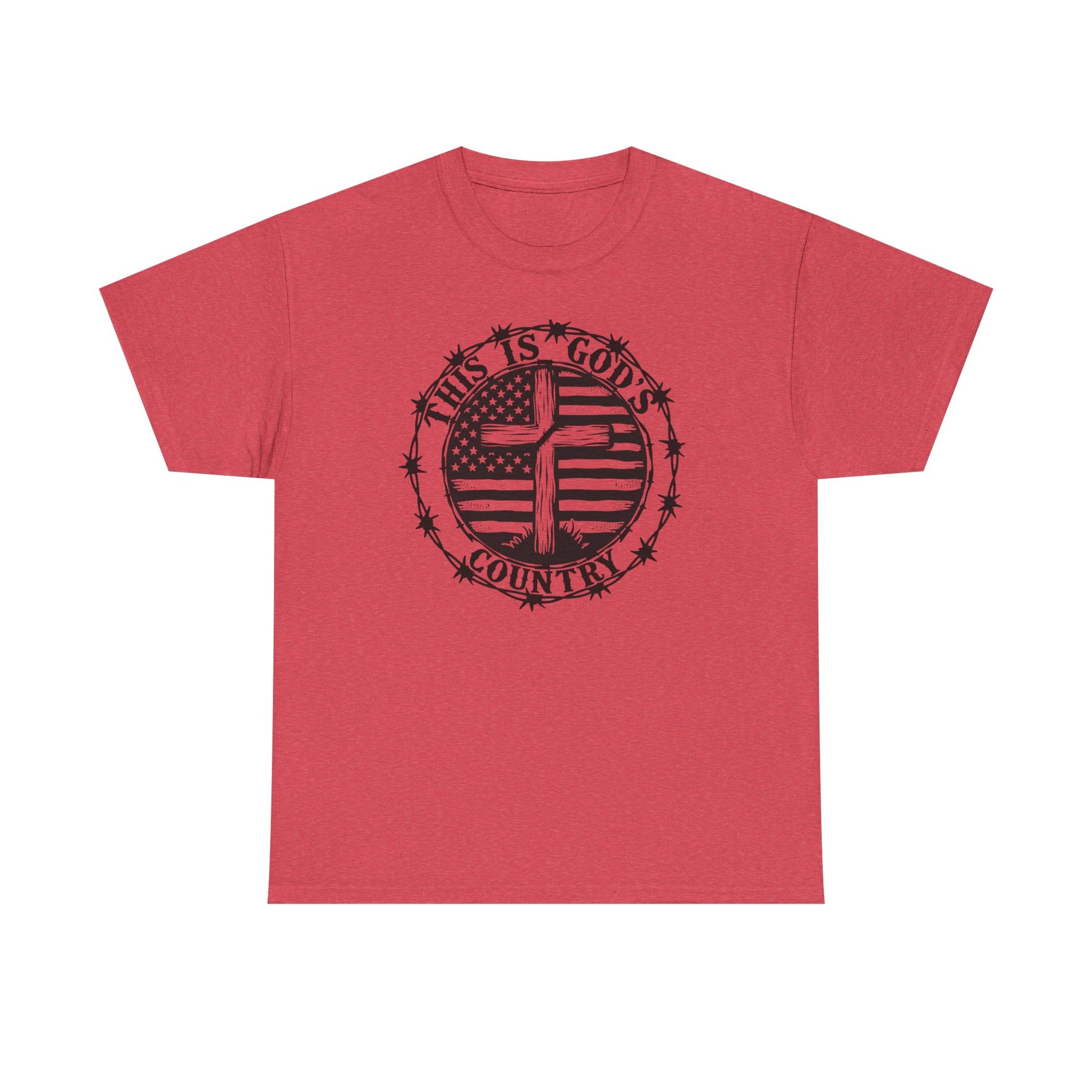 God’s Country, Unisex Heavy Cotton Tee - 'This is God's Country' Graphic Tee - Psychonaut Swag