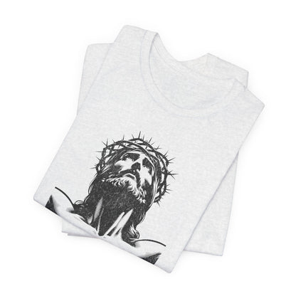Risen Jesus Portrait Tee — Christian Easter Resurrection T-Shirt