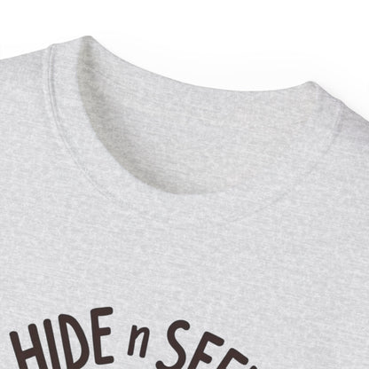 Hide n Seek Champ T-Shirt — Funny Bigfoot Sasquatch Tee