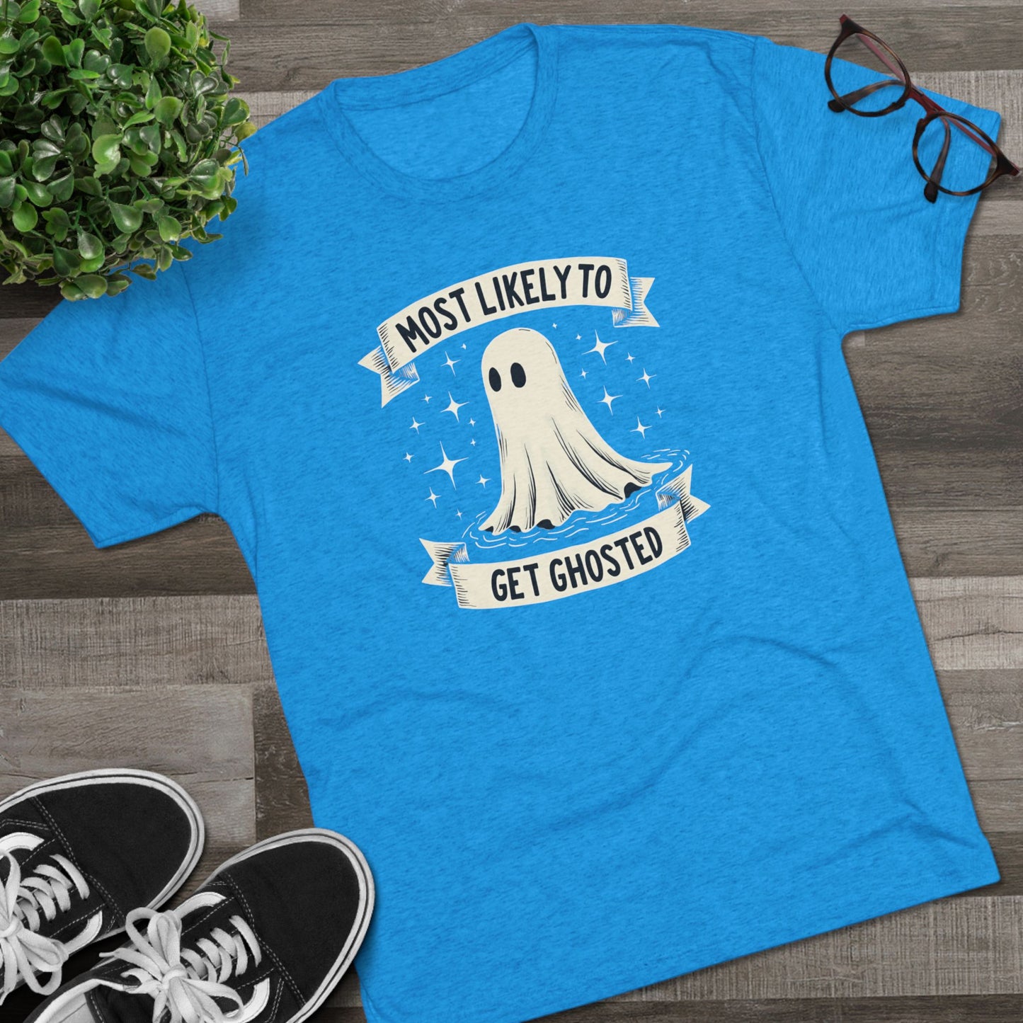Most Likely To Get Ghosted T-Shirt — Cute Retro Ghost Halloween Tee