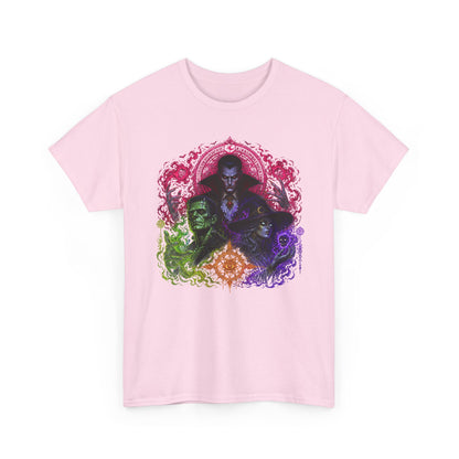 Mystic Vampire Trio T-Shirt — Gothic Rainbow Horror Art Tee
