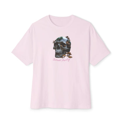 Mushroom Skull Graphic Unisex Oversized Tee | Casual Streetwear, Unique Gift, Statement Shirt, Relaxed Fit Fashion, Graphic Tee