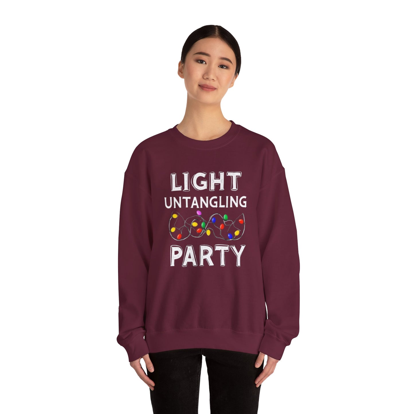 Light Untangling Party, Unisex Heavy Blend™ Crewneck Sweatshirt