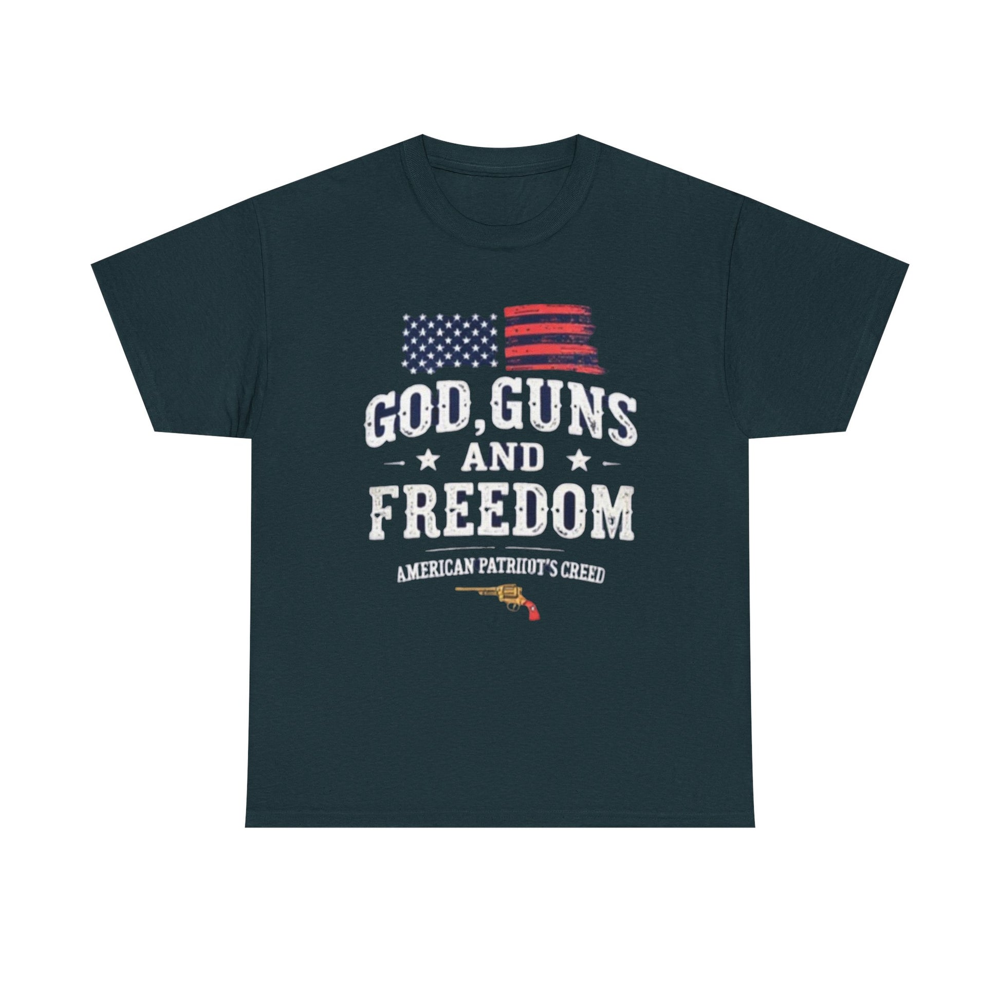 God, Guns, and Freedom American Patriot's Creed Shirt - Psychonaut Swag