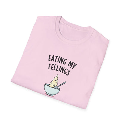 Eating My Feelings - Cute Casual Wear, Gift for Food Lovers, Funny Tee for Self-Care Days, Fun Summer [...] - Psychonaut Swag
