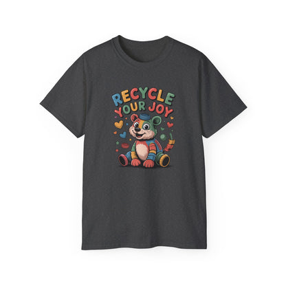 Recycle Your Joy Panda Tee — Cute Eco-Friendly Positive Message T-Shirt