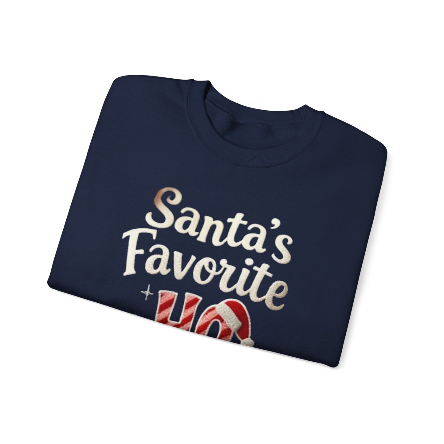 Santa’s Favorite, ugly Christmas sweater Unisex Heavy Blend™ Crewneck Sweatshirt