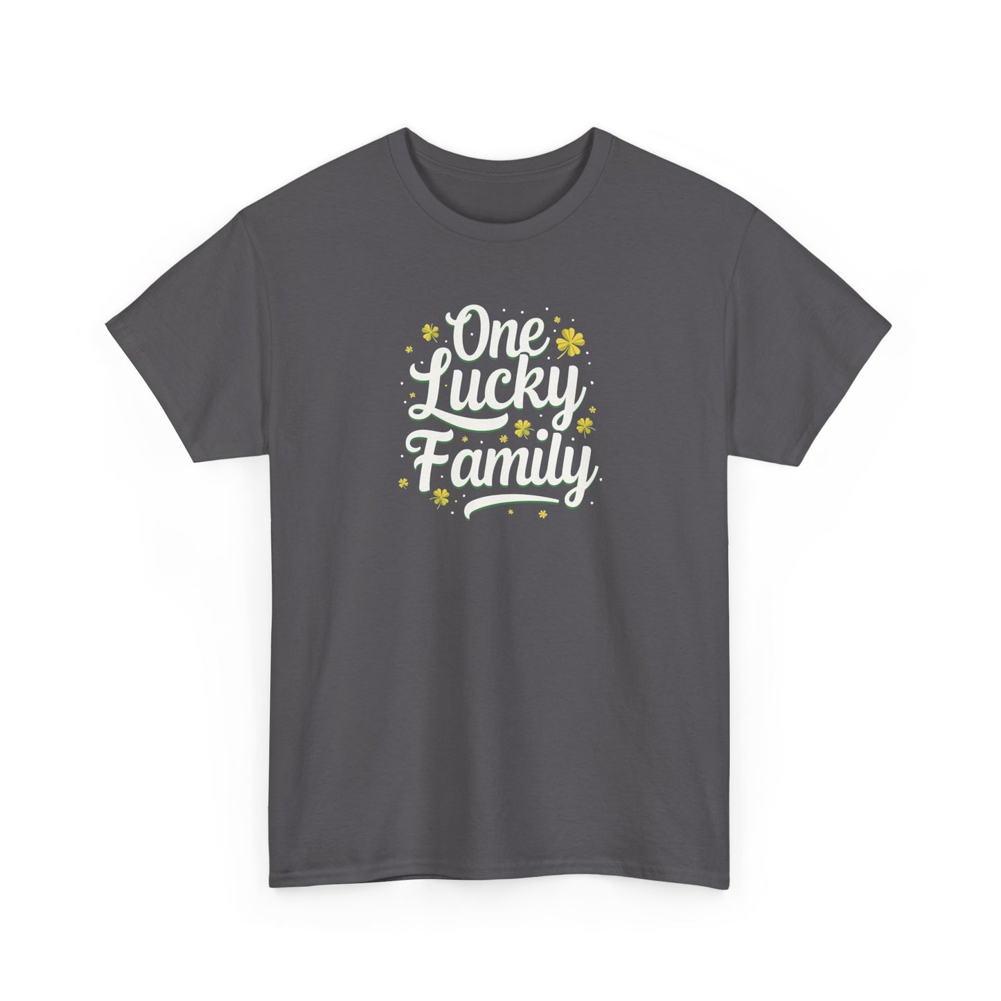 One Lucky Family,  Unisex Heavy Cotton Tee