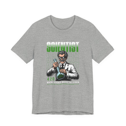 Scientist 420 T-Shirt — "Where Science Meets The Strain" Cannabis Lab Tee