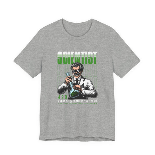 Scientist 420 T-Shirt — "Where Science Meets The Strain" Cannabis Lab Tee