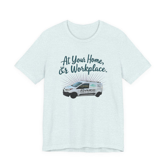 Advanced Mobile Detailing, At Your Home or Workplace Tee, Unisex Jersey T-Shirt Gift, Comfy Graphic Tee, Workwear Apparel, Casual Daily Wear
