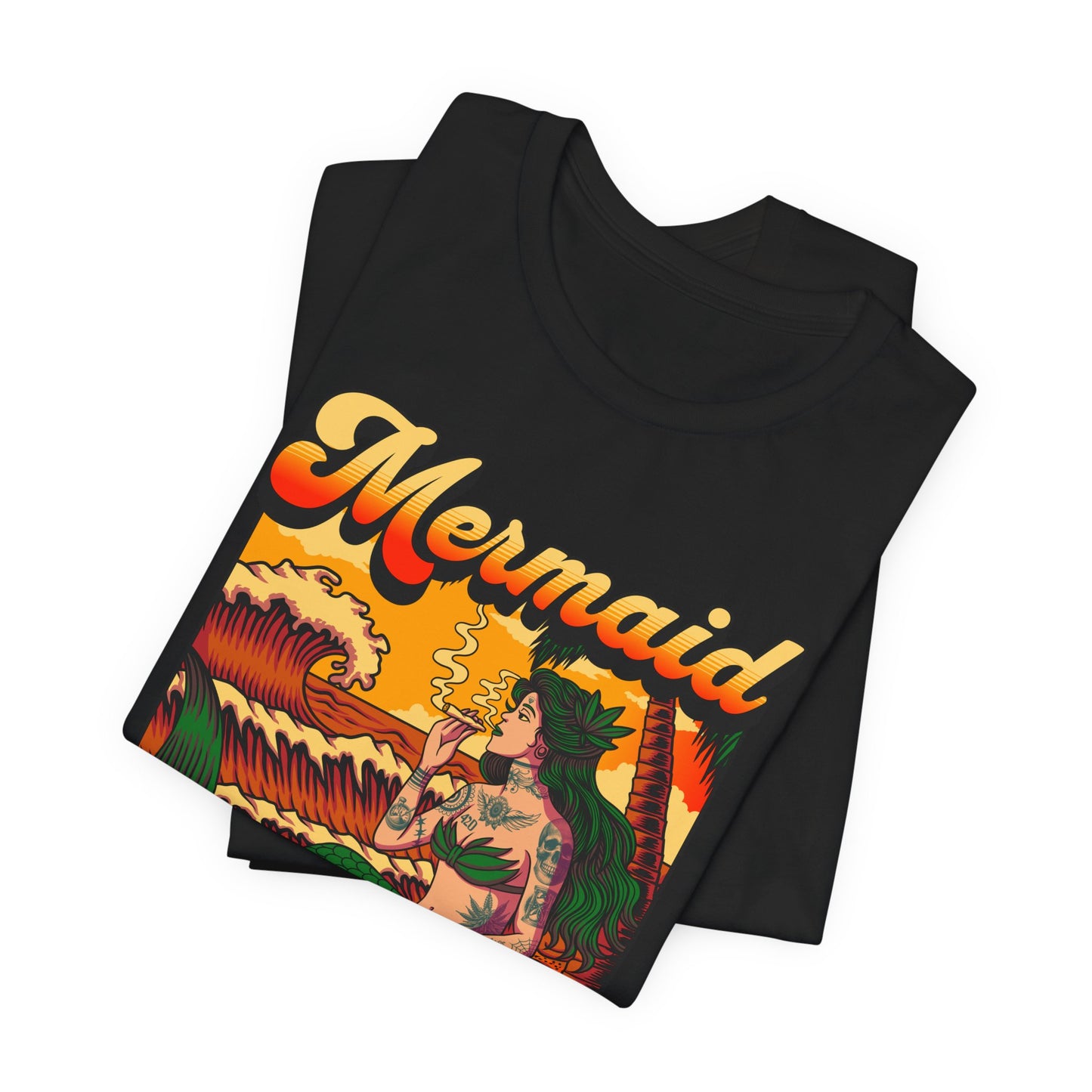 Mermaid Paradise Tee — Retro Vintage Beach Graphic T-Shirt
