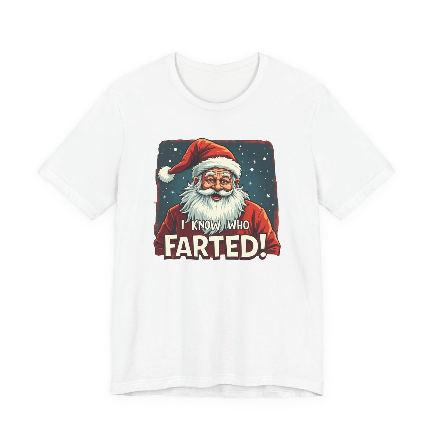 Funny Christmas T-Shirt – Vintage Santa "I Know Who Farted!" Holiday Tee