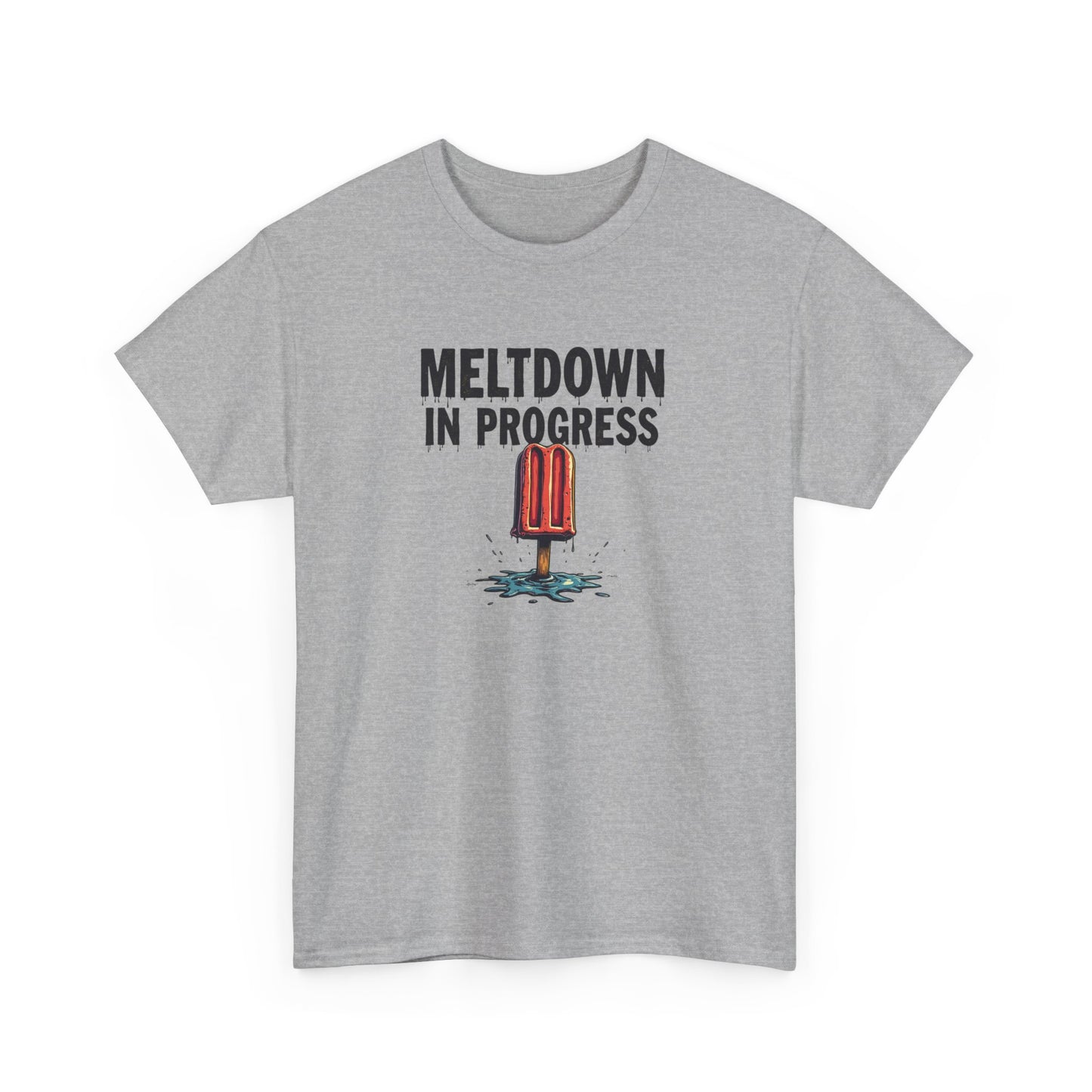 Meltdown in Progress Tee | Fun Summer T-Shirt, Gift for Ice Cream Lovers, Casual Wear, Comfy Everyday Top, Perfect for Hot Days - Psychonaut Swag