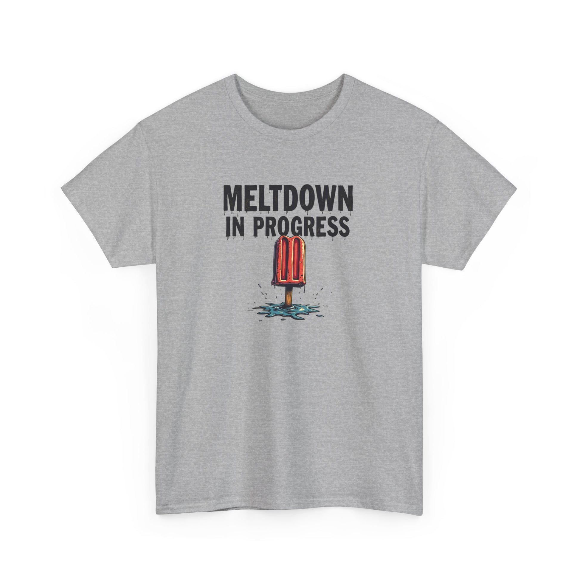 Meltdown in Progress Tee | Fun Summer T-Shirt, Gift for Ice Cream Lovers, Casual Wear, Comfy Everyday Top, Perfect for Hot Days - Psychonaut Swag