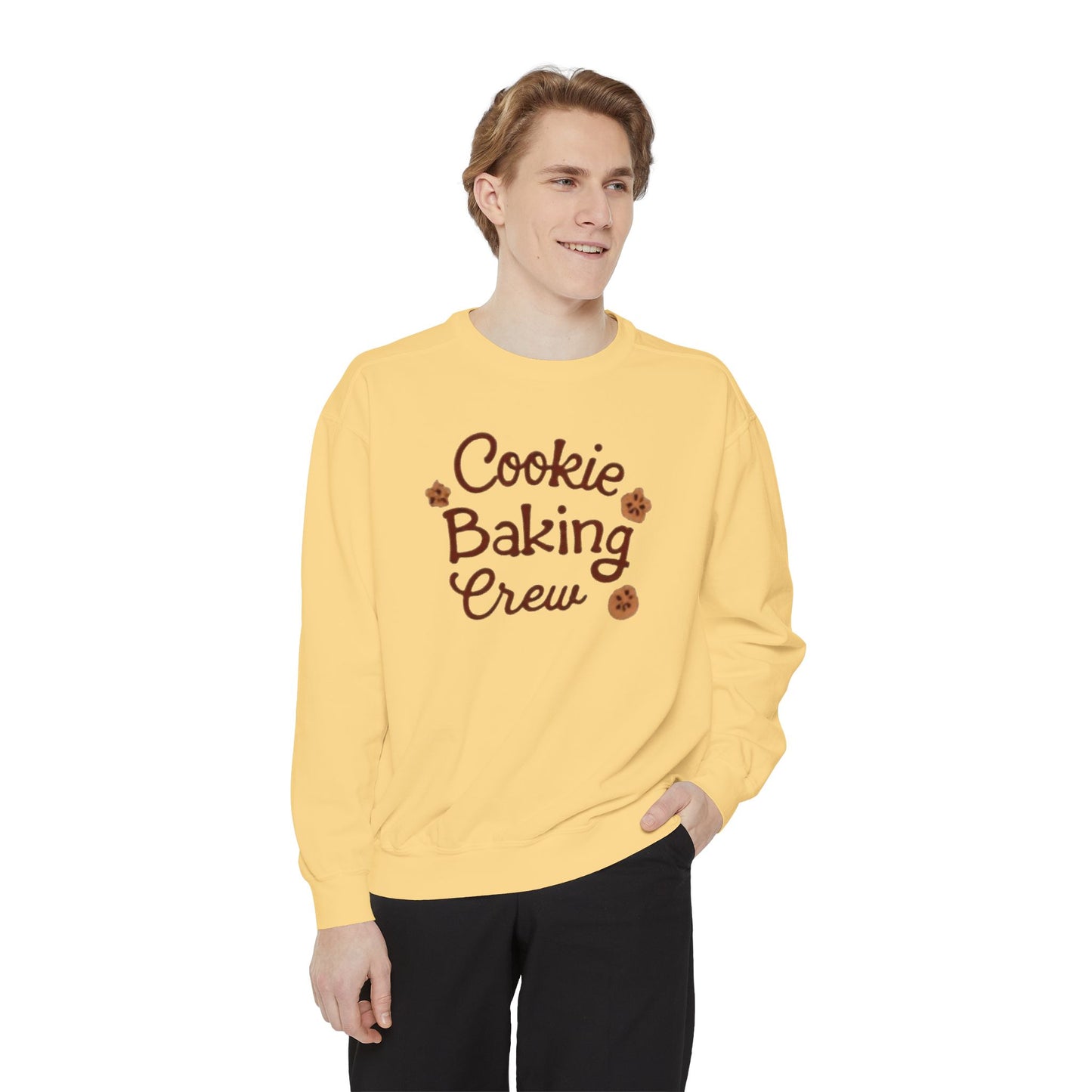 Cookie baking crew, Christmas sweater Unisex Garment-Dyed Sweatshirt