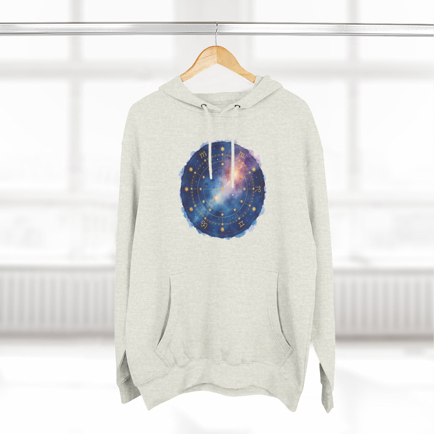 Galaxy Constellation Hoodie — Cosmic Star Map Fleece Pullover