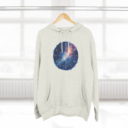 Galaxy Constellation Hoodie — Cosmic Star Map Fleece Pullover