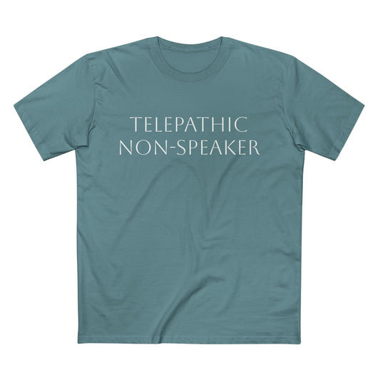 Telepathic Non-Speaker, Adult Staple Tee - Psychonaut Swag
