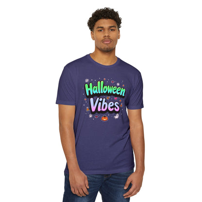 Halloween Vibes tee, Unisex T-Shirt, Spooky Graphic Tee, Fall Fashion, Halloween Costume, Casual Wear, Trick or Treat Shirt