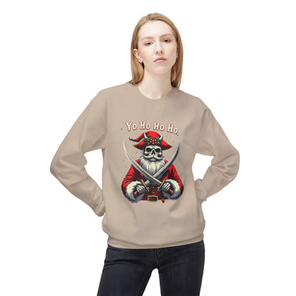 Pirate Christmas, Shiver Season, Unisex Midweight Softstyle Fleece Crewneck Sweatshirt