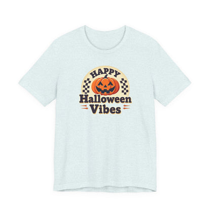 Happy Halloween Vibes Tee — Retro Pumpkin Halloween T-Shirt