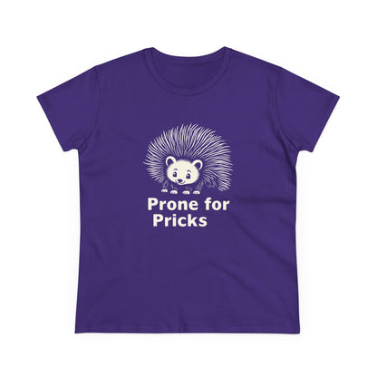 Prone for Pricks, Funny Hedgehog Tee, Quirky Animal Shirt, Cute Graphic Tee, Gift for Animal Lovers, Casual Wear, Summer Top