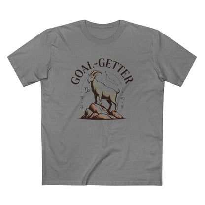 Goal-Getter Goat, Capricorn T-Shirt – Motivational Mountain Climber Tee