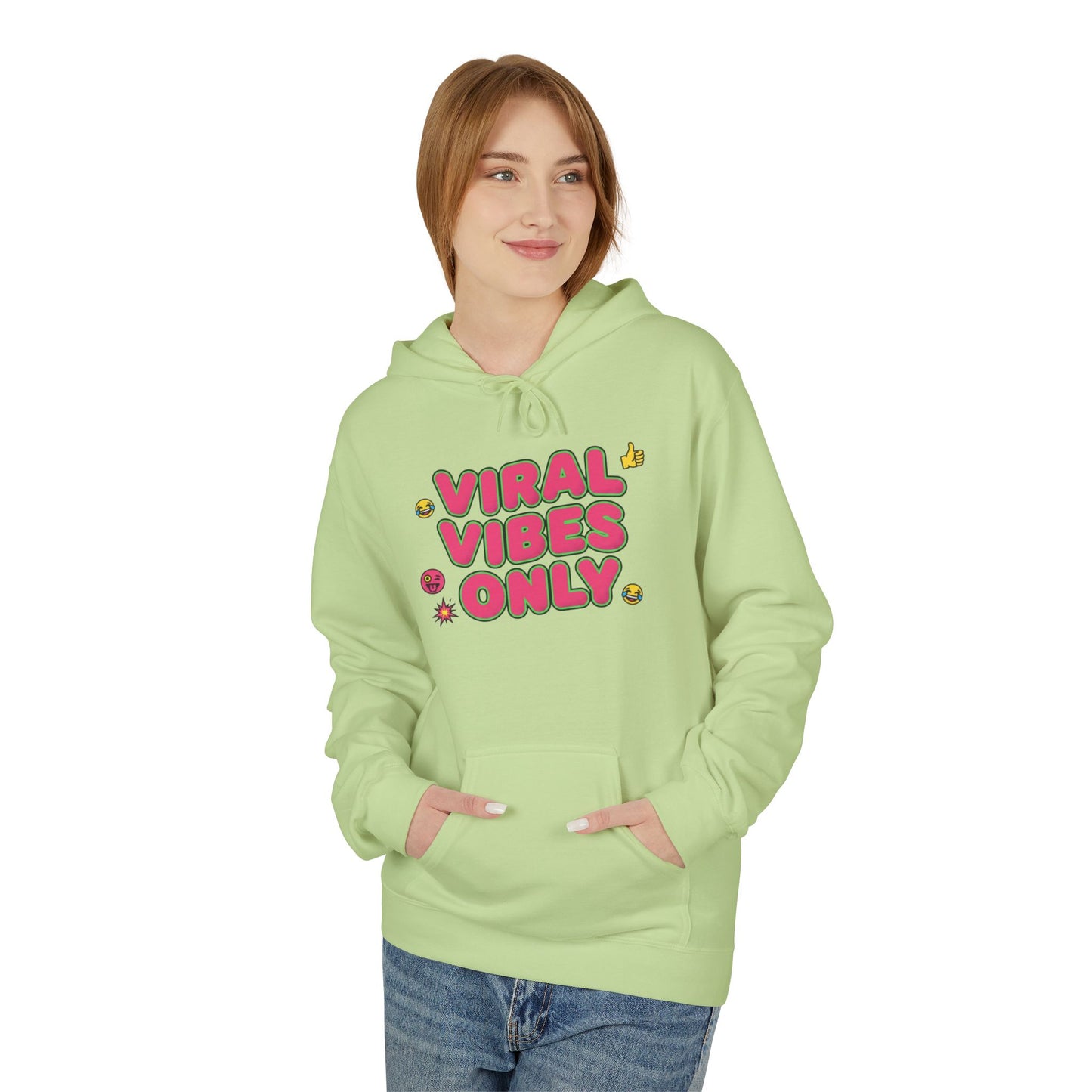 Hoodie - "Vibe Check" Colorful Retro Text Graphic