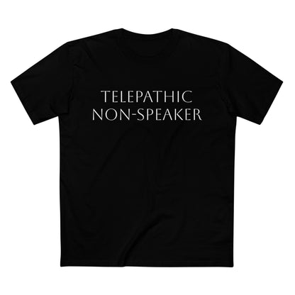Telepathic Non-Speaker, Adult Staple Tee - Psychonaut Swag