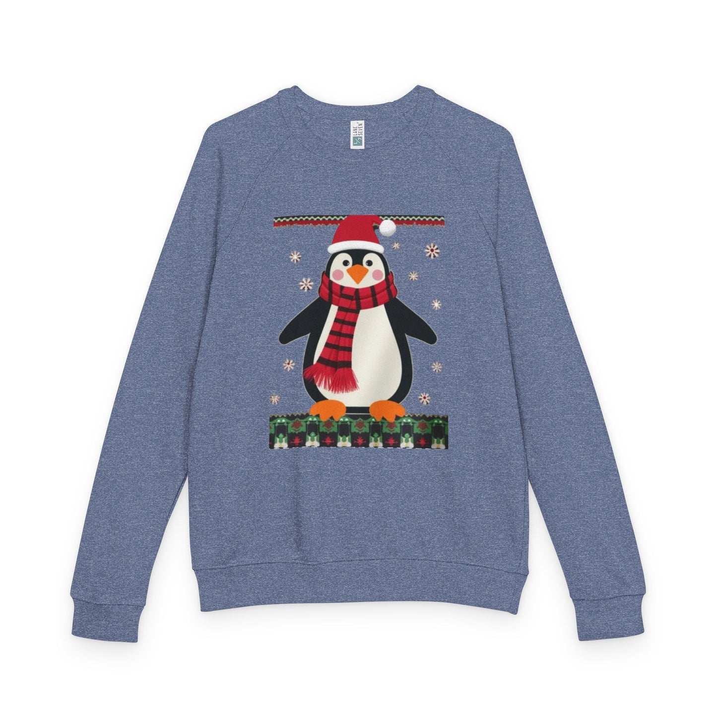 Penguin Holiday Weather Raglan Crewneck