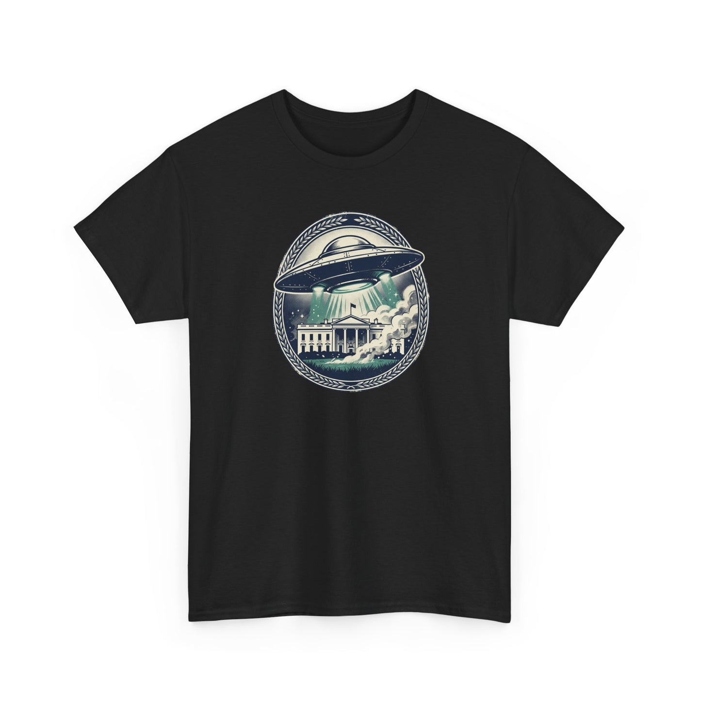 Alien Disclosure T-Shirt — Flying Saucer Over White House