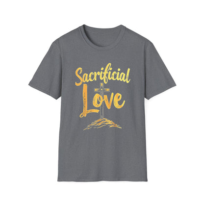 Sacrificial Love Unisex Softstyle T-Shirt - Faith-Inspired Casual Wear - Psychonaut Swag