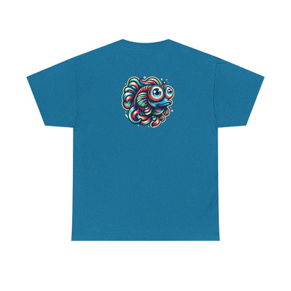Psychedelic Fish Graphic Unisex Heavy Cotton Tee - Fun & Vibrant Apparel - Psychonaut Swag