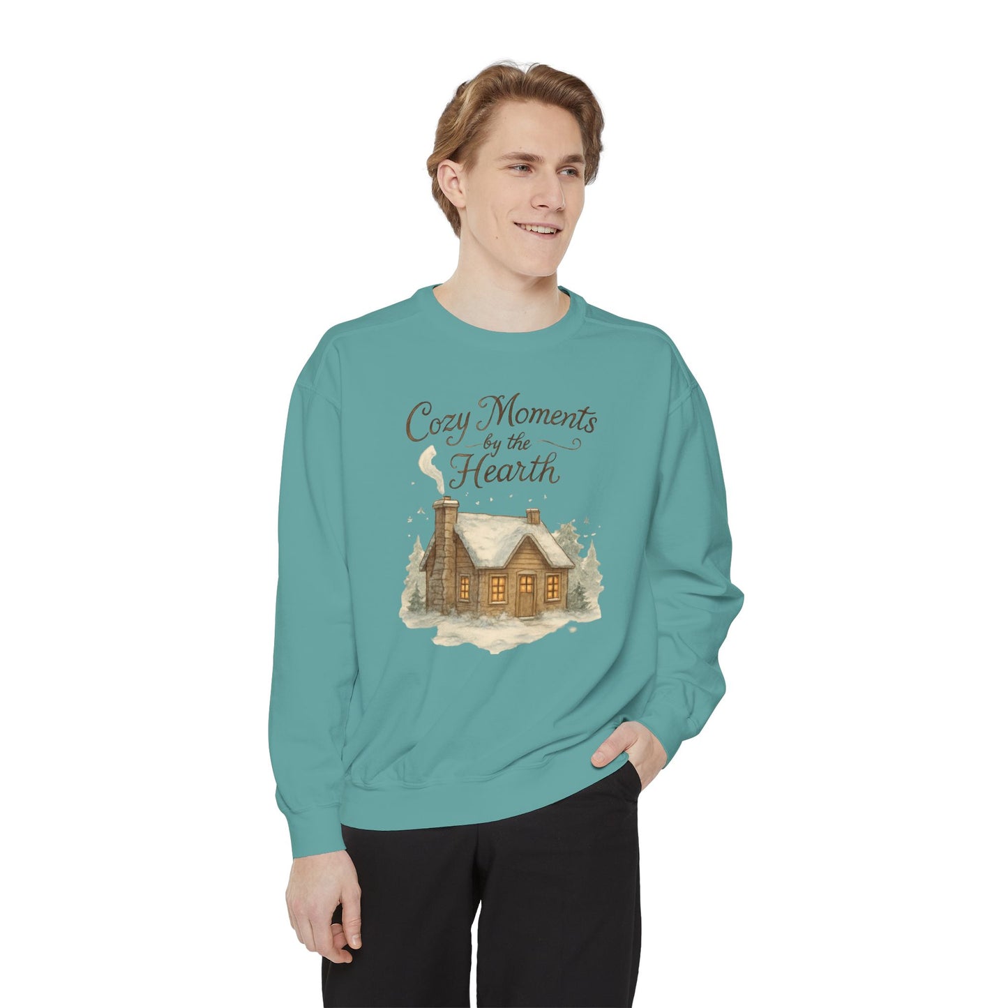 Cozy cabin Unisex Garment-Dyed Sweatshirt