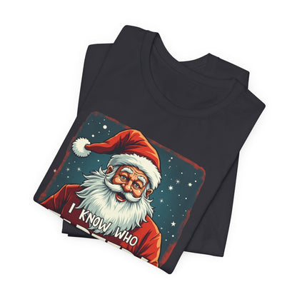 Funny Christmas T-Shirt – Vintage Santa "I Know Who Farted!" Holiday Tee