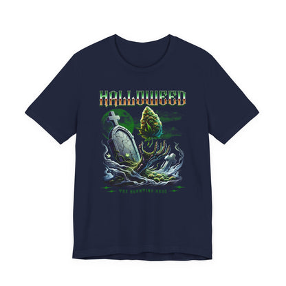Halloweed, Haunted Herb, Unisex Jersey Short Sleeve Tee