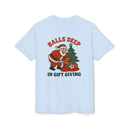 Santa Balls Deep, Unisex DryBlend® T-Shirt