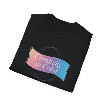Creativity in Color T-Shirt — Pastel Brushstroke Art Tee