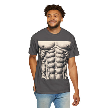 Built different, 12-pack abs, Unisex Garment-Dyed T-shirt - Psychonaut Swag
