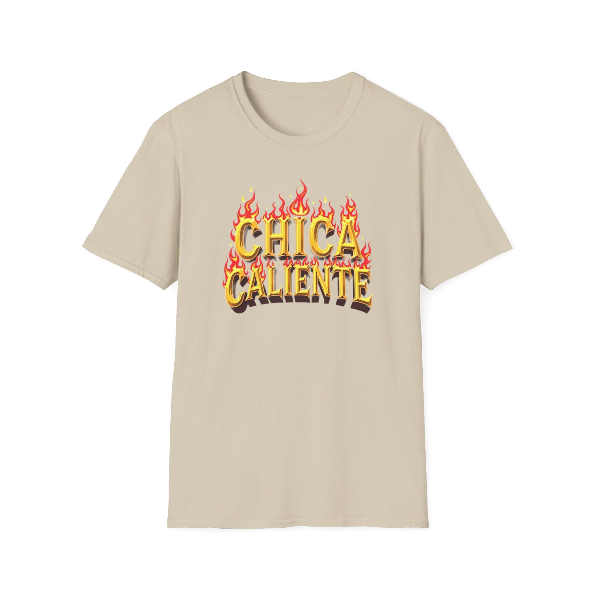 Hot Chick, Flame T-Shirt, Trendy Graphic Tee, Chica Caliente Shirt, Gift for Her, Summer Fashion, Casual Style - Psychonaut Swag