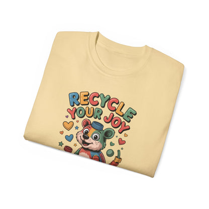 Recycle Your Joy Panda Tee — Cute Eco-Friendly Positive Message T-Shirt