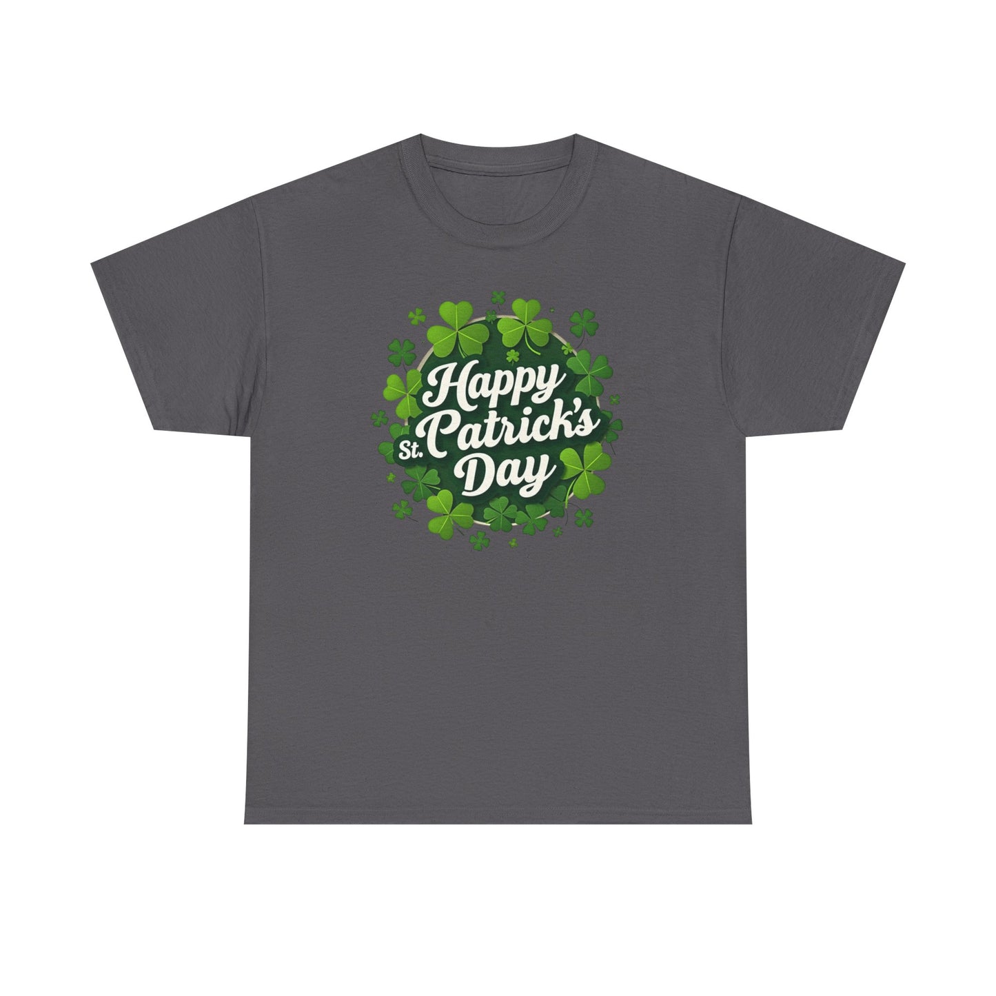 St. Patrick's Day Shamrock T-Shirt — "Happy St. Patrick's Day" Tee