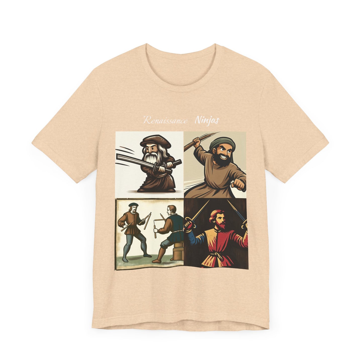 Renaissance Ninjas, Unisex Jersey Short Sleeve Tee - Psychonaut Swag