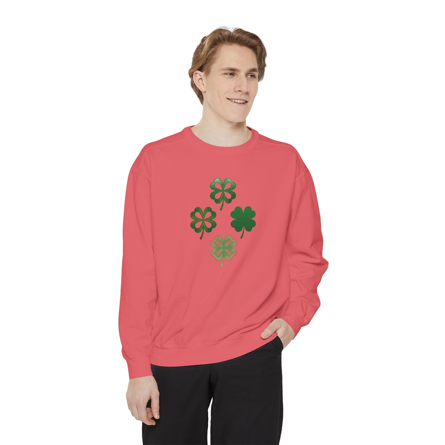 Clovers Unisex Garment-Dyed Sweatshirt