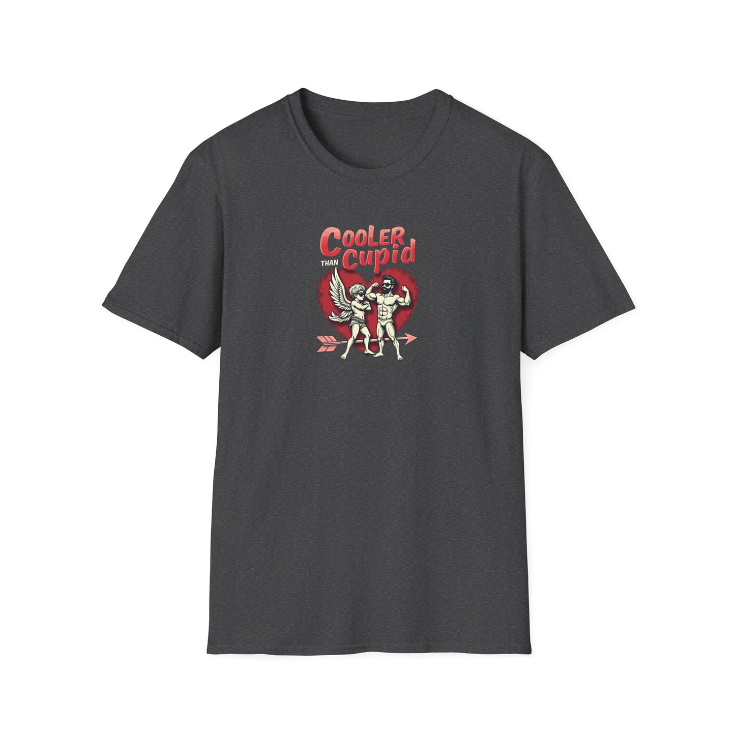 Cooler Than Cupid T-Shirt — Retro Valentine Skeleton Couple Tee