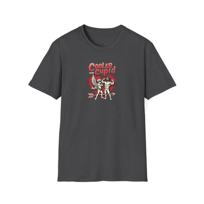 Cooler Than Cupid T-Shirt — Retro Valentine Skeleton Couple Tee